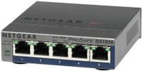 Netgear ProSAFE Unmanaged Plus Switch - GS105E - 5 Gigabit Ethernet poorten - thumbnail