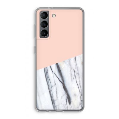 A touch of peach: Samsung Galaxy S21 Transparant Hoesje