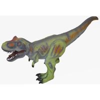 Grote groene plastic T-Rex dinosaurus 63 cm speelgoed - thumbnail