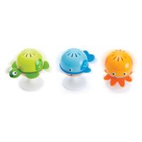 Hape rammelaars dieren met zuignap, 3st.