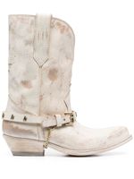 Golden Goose bottines Wish Star en cuir - Blanc