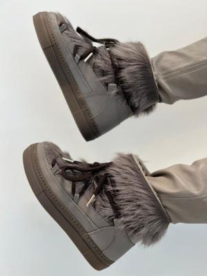 Est'Seven Mounton Sneeuwlaars Dames Simpletaupe Goat 41