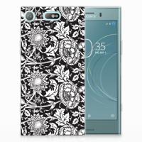 Sony Xperia XZ1 Compact | TPU Case | Black Flowers