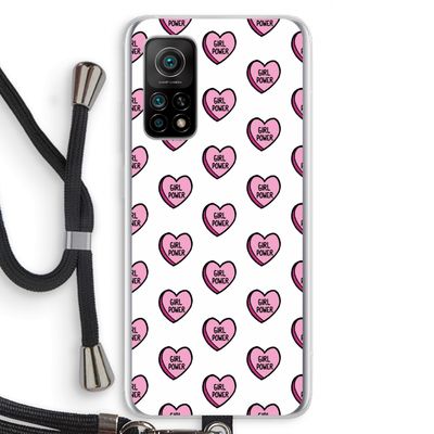 GIRL POWER: Xiaomi Mi 10T 5G Transparant Hoesje met koord