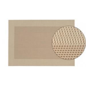 Tafel Placemats - 1x stuks - beige - gevlochten - 45 x 30 cm - onderleggers