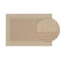 Tafel Placemats - 1x stuks - beige - gevlochten - 45 x 30 cm - onderleggers