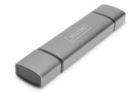 ASSMANN Electronic DA-70886 geheugenkaartlezer Aluminium USB 3.2 Gen 1 (3.1 Gen 1) Type-A/Type-C - thumbnail