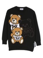 Moschino Kids sweat en coton à logo Teddy Bear - Noir - thumbnail