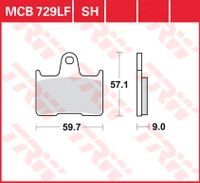 TRW Remblokken, en remschoenen voor de moto, MCB729 Allround organisch