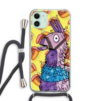 Loot Burger: iPhone 11 Transparant Hoesje met koord