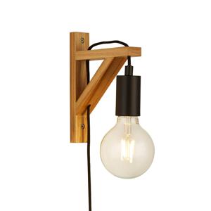 Searchlight Wandlamp Hout Woody EU95042BR