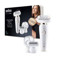 Braun Silk-épil 9 Flex 9-030 - Epilator Voor Vrouwen Met Flexibele Kop Voor Ontharen, Wit/Goud