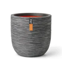 Pot bol Rib NL Ø54 H52 antraciet