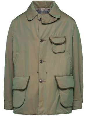 Maison Margiela veste boutonnée à effet usé - Vert
