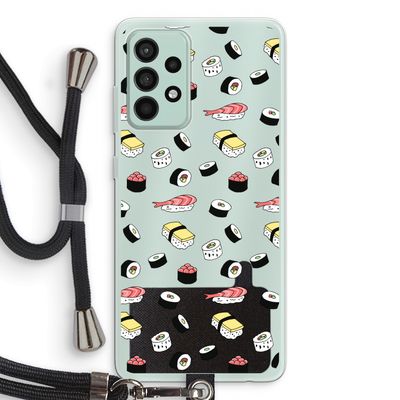 Sushi time: Samsung Galaxy A52s 5G Transparant Hoesje met koord