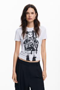 T-shirt met illustratie ontworpen door M. Christian Lacroix - WHITE - XL