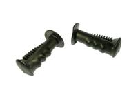 White Label vleugelhandvatset 110mm zwart