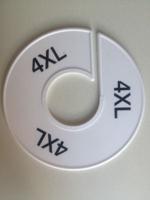 Maatring 11 cm wit/zwart 4XL