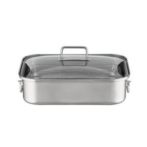 Braadpan met Deksel en Rooster, Rechthoekig, 38 x 28 cm - Rösle | Expe