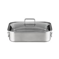 Braadpan met Deksel en Rooster, Rechthoekig, 38 x 28 cm - Rösle | Expe Braadpan met Deksel en Rooster, Rechthoekig, 38 x 28 cm - Rösle | Expe