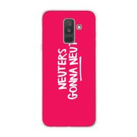 Neuters (roze): Samsung Galaxy A6 Plus (2018) Transparant Hoesje