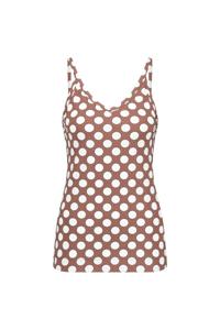 Studio Anneloes Vive Dot Top 11634 Tops En Singlets 8811 Chocolate/off White