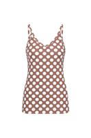 Studio Anneloes Vive Dot Top 11634 Tops En Singlets 8811 Chocolate/off White