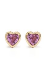 Ef Collection puces d'oreilles en or 14ct serties de saphirs