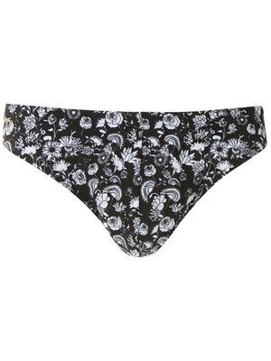 Amir Slama slip de bain imprimé - Noir