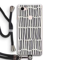 Moroccan stripes: Pixel 3 Transparant Hoesje met koord