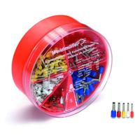 Weidmüller 9025900000 Assortiment adereindhulzen 0.5 mm², 0.75 mm², 1 mm², 1.5 mm², 2.5 mm² Deels geïsoleerd Oranje, Wit, Geel, Rood, Blauw 400 stuk(s)