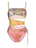 ZIMMERMANN maillot de bain Junie à détails de découpes - Rose