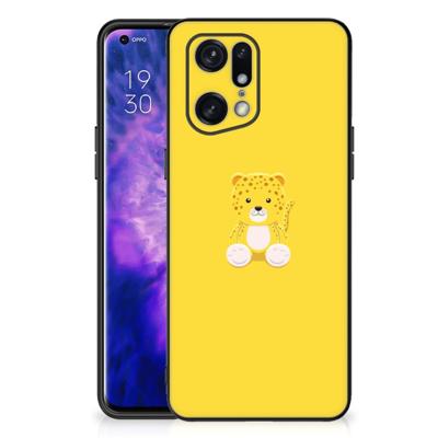OPPO Find X5 Pro Hoesje Baby Leopard