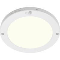 LED Plafondlamp met Bewegingssensor + Dag en Nacht Sensor - Brinton Noctis - 20W 1800lm - Natuurlijk Wit 4000K - Opbouw/Inbouw - Wit Rond