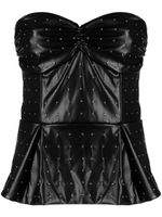 ROTATE BIRGER CHRISTENSEN haut-bustier à design péplum - Noir