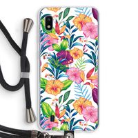Tropisch 2: Samsung Galaxy A10 Transparant Hoesje met koord