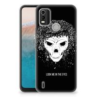 Silicone Back Case Nokia C21 Plus Skull Hair - thumbnail