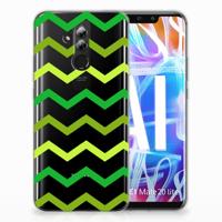 Huawei Mate 20 Lite | TPU bumper | Zigzag Groen