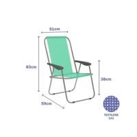 Vouwbare Stoel Marbueno Groen 59 x 83 x 51 cm