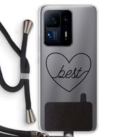 Best heart black: Xiaomi Mi Mix 4 Transparant Hoesje met koord