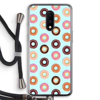 Donuts: OnePlus 7 Transparant Hoesje met koord
