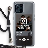 Music Player: Oppo Find X3 Transparant Hoesje met koord