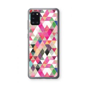Gekleurde driehoekjes: Samsung Galaxy A31 Transparant Hoesje