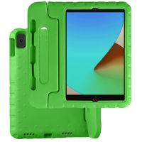 Basey iPad 10.2 2021 Kinderhoesje Foam Case Hoesje Cover Hoes -Groen