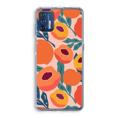 Perzik: Motorola Moto G9 Plus Transparant Hoesje