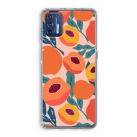 Perzik: Motorola Moto G9 Plus Transparant Hoesje Perzik: Motorola Moto G9 Plus Transparant Hoesje