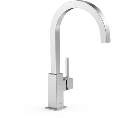 Keukenkraan Tres Top | Opbouw | 360° Draaibaar | Mengkraan | 1-hendel | Vierkant | Chroom
