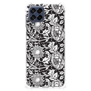 Samsung Galaxy M53 Case Black Flowers