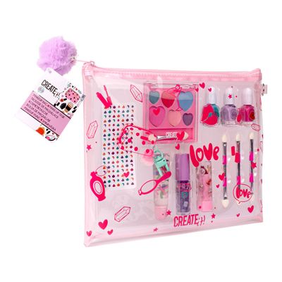 Create It! beauty make-up tasje met inhoud