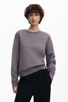 Sweatshirt met strasslogo - BLACK - L - thumbnail